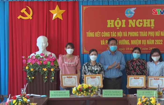  Hội Liên hiệp Phụ nữ huyện Trần Đề tổng kết năm 2021